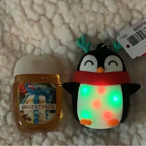 Bath & Body Works Other - BATH AND BODY WORKS LIGHT UP PENGUIN POCKETBAC HOLDER & POCKETBAC SANITIZER
